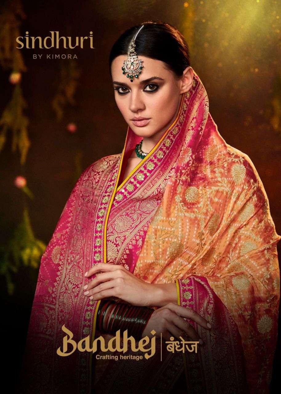 kimora bandhej by sindhuri silk bandhej exclusive wedding saree designs
