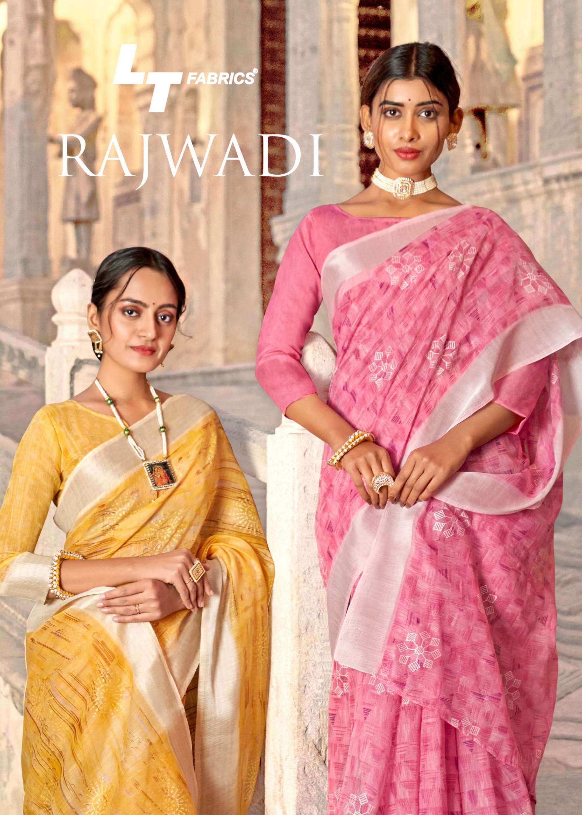 lt fashion rajwadi sonakshi patta printed saree