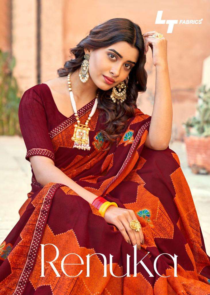 lt fashions surat wholesale saree renuka catalog 