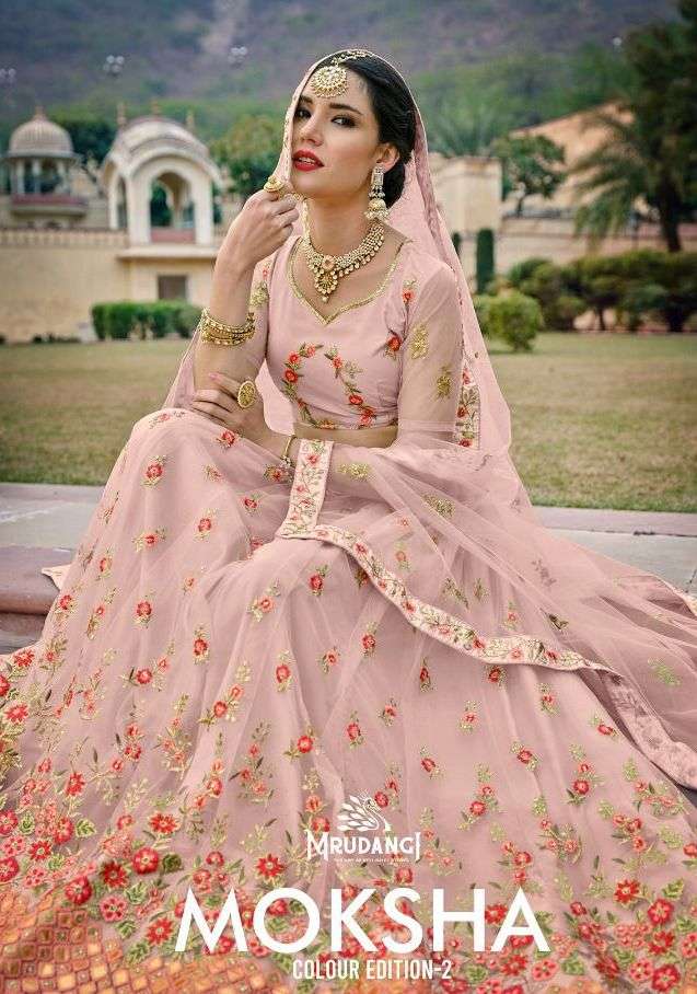 moksha colour edition vol 2 by mrudangi designer fancy lehenga wholesaler