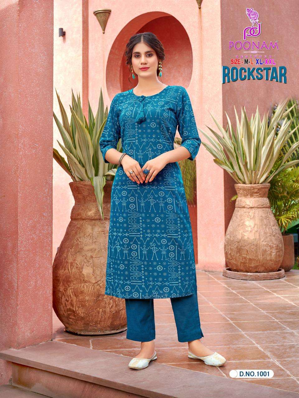 poonam designer surat chennai rockstar simple ladies kurti at affordable price 