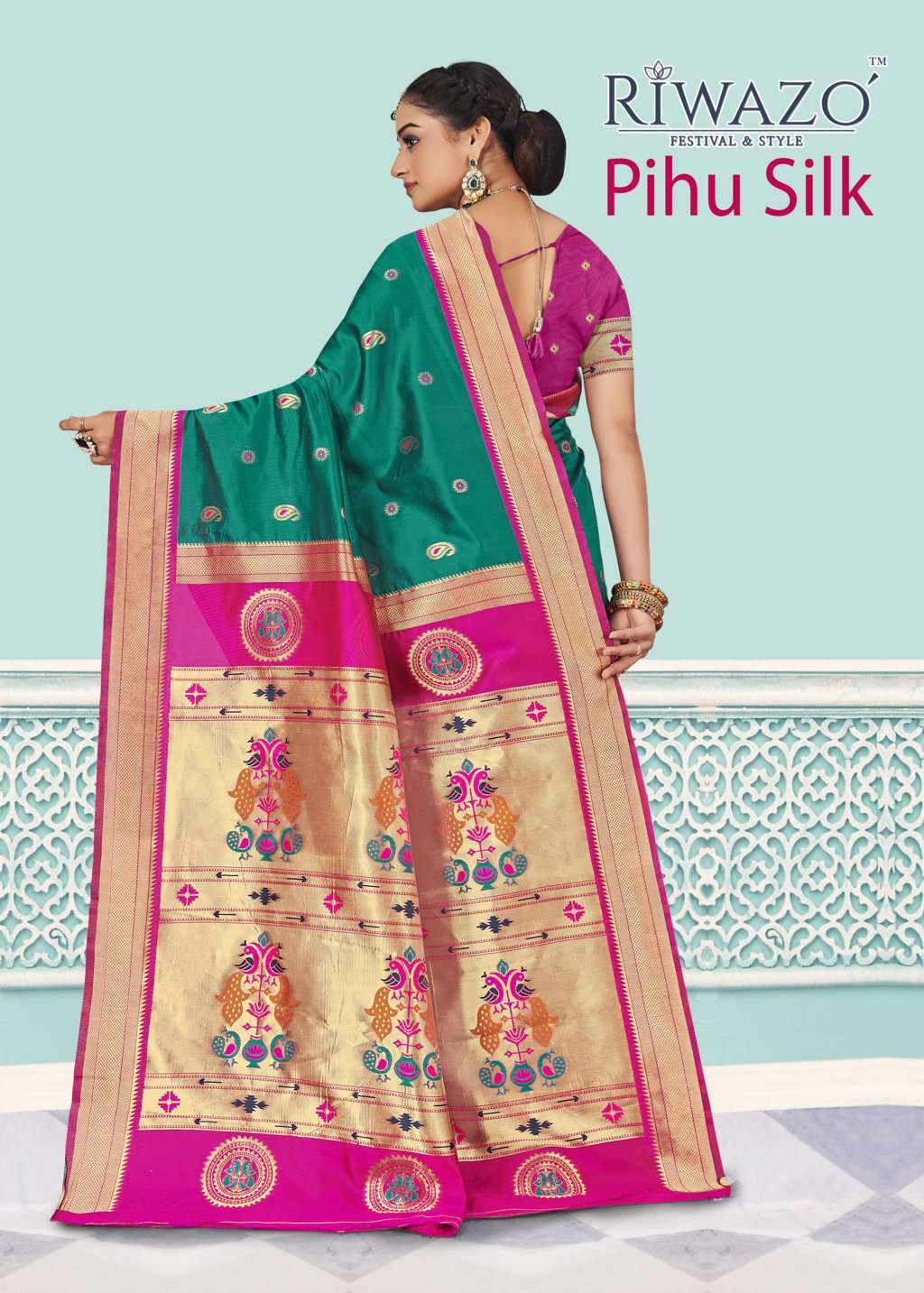riwazo pihu silk rich weaving paithani sari wholesaler