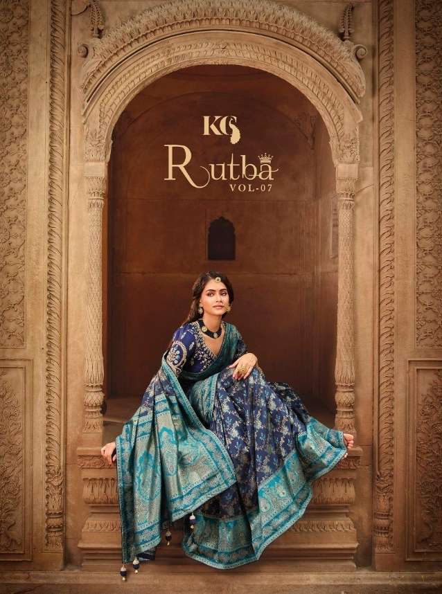 royal rutba vol 7 by krishna gokul silk festival wear fancy sarees