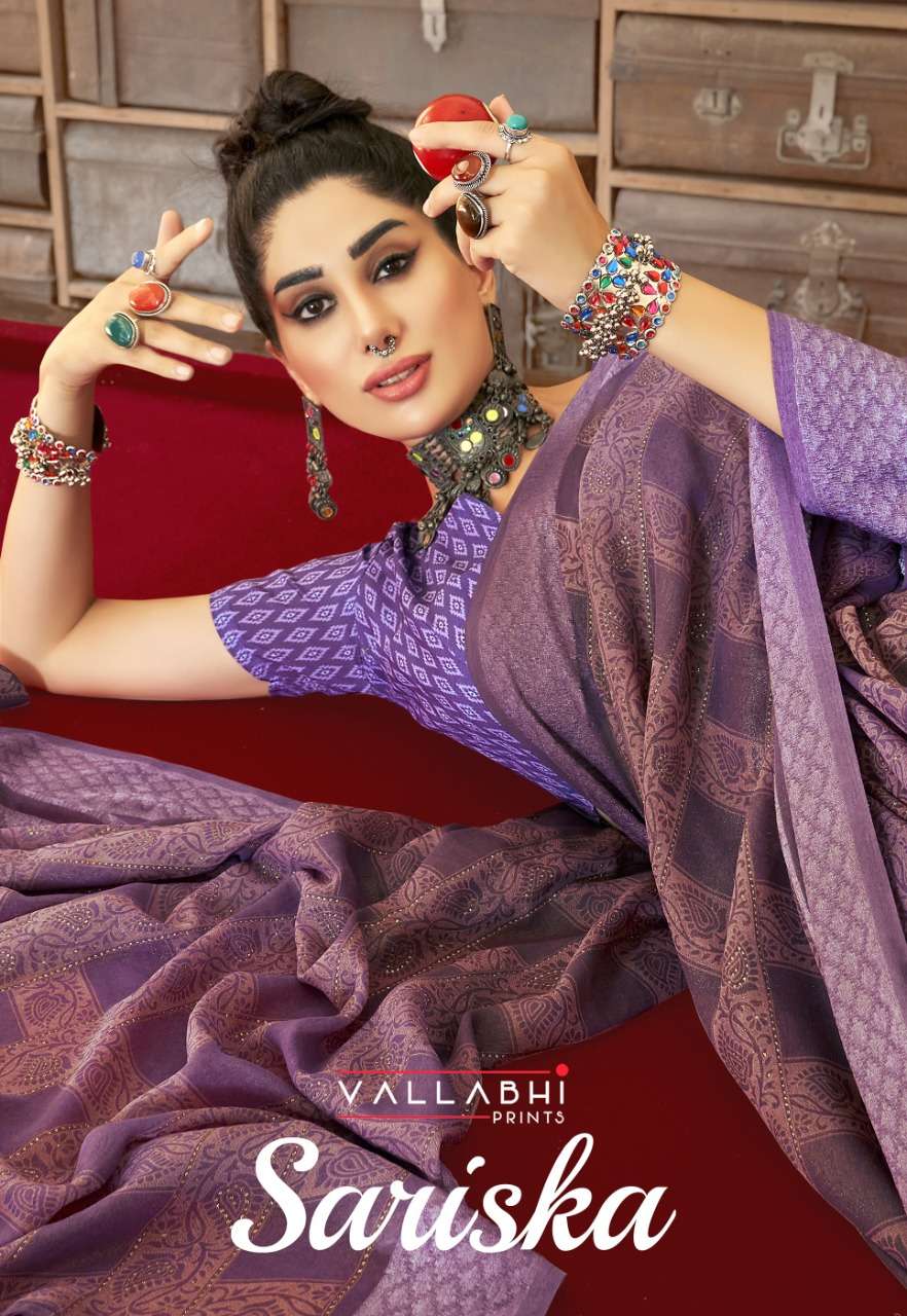 sariska by vallabhi georgette saree collection