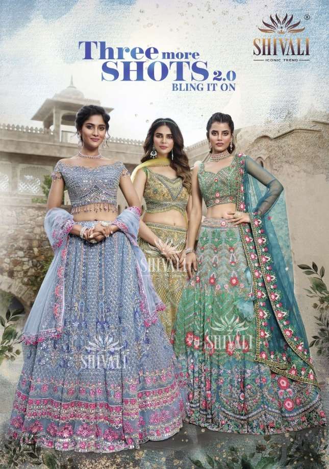 shivali 3 more shots 2.0 charming color bridal attire readymade lehengas exports 