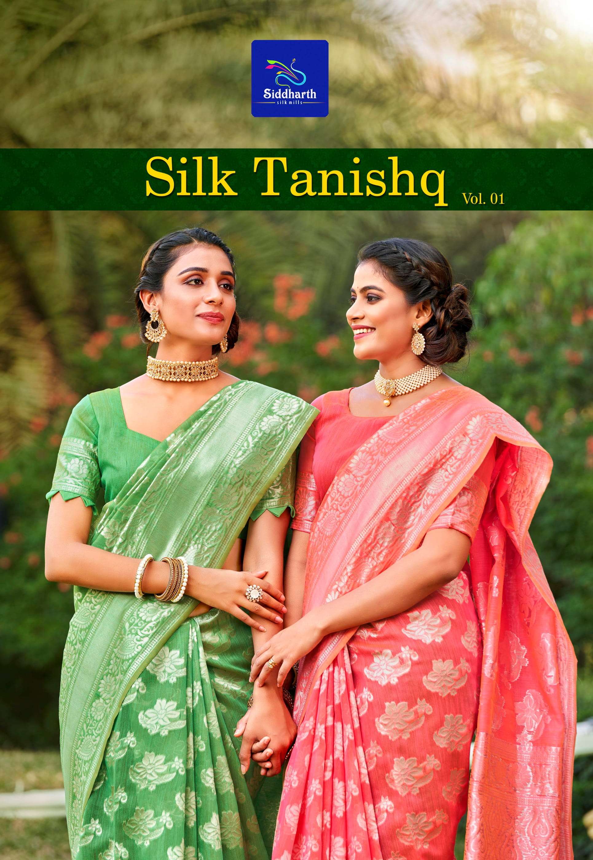 siddharth silk mills silk tanishk vol 1 cotton fancy sarees wholesaler 