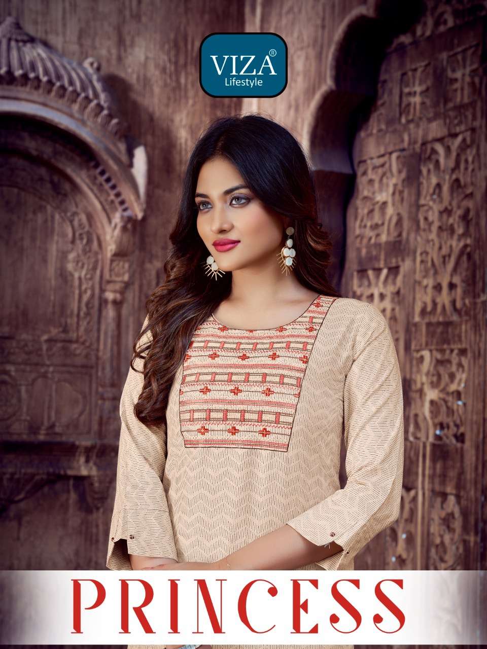 viza lifestyle princess cotton daily wear kurti