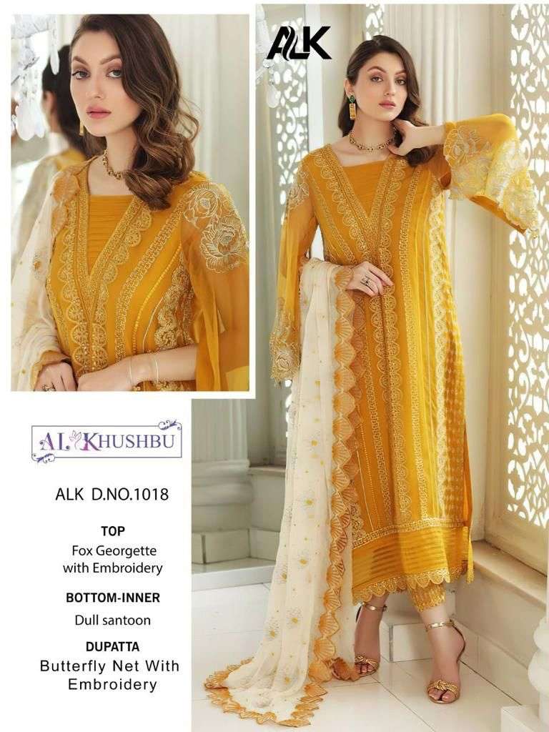 al khushbu alk 1018 design pakistani dress single piece 
