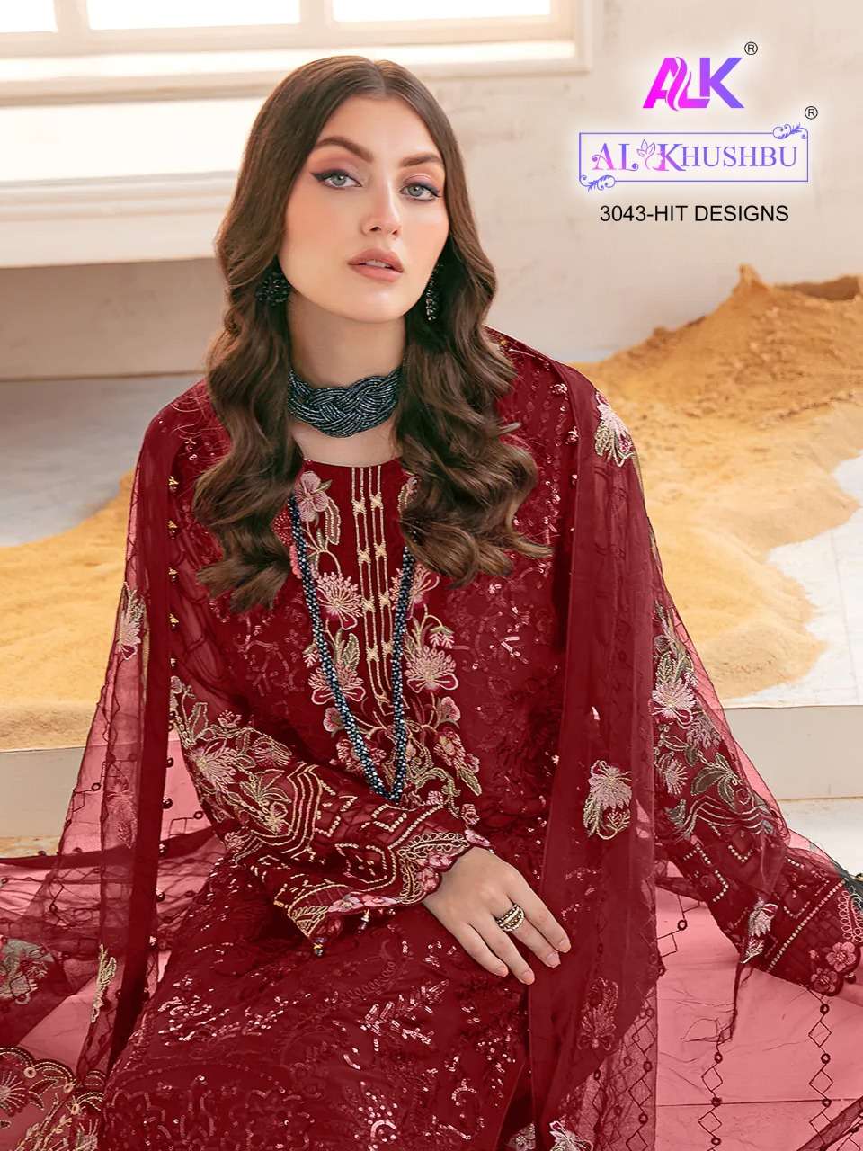 alk khushbu alk 3043 design colors pakistani dresses single piece also 