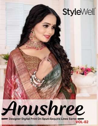 anushree vol 2 by stylewell linen designer fancy saree