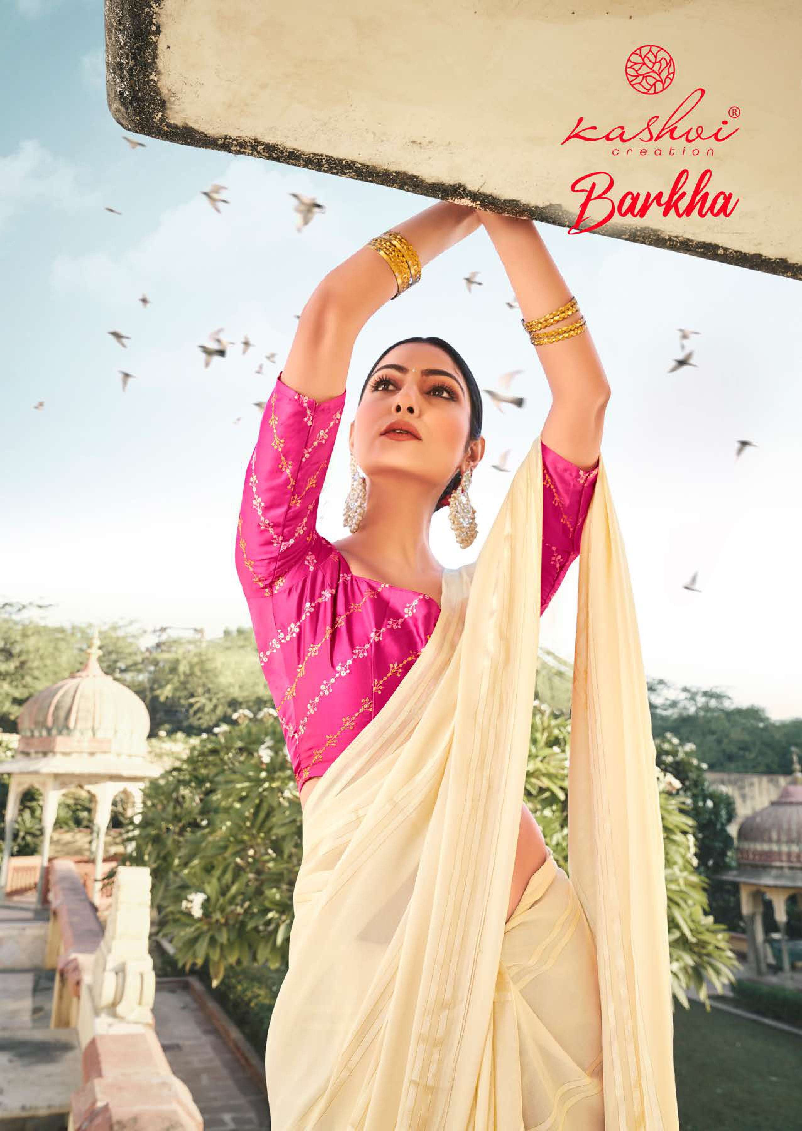 barkha by kashvi creation weightless fancy sarees