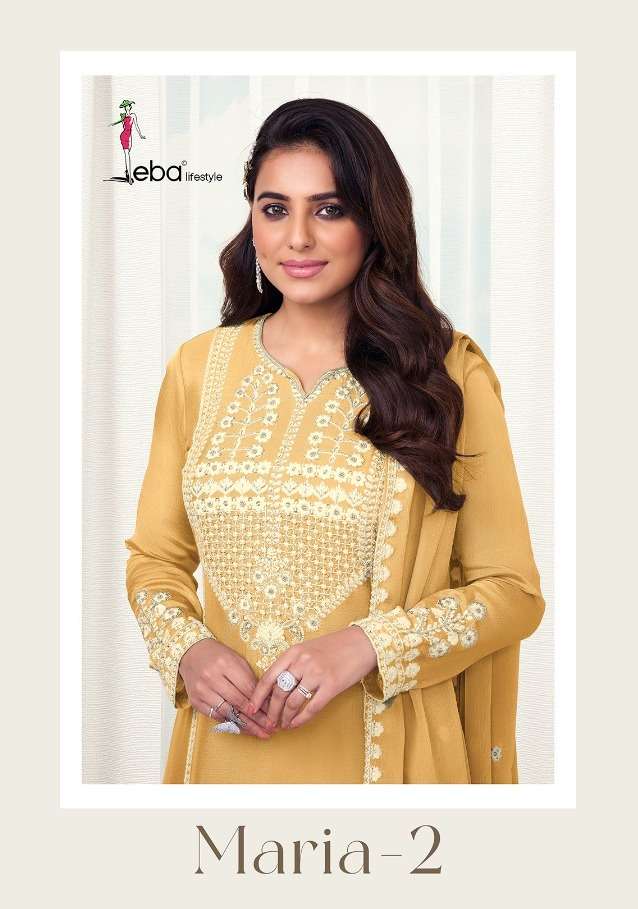 eba lifestyle maria vol 2 exclusive fancy plazzo style chinon readymade salwar kameez