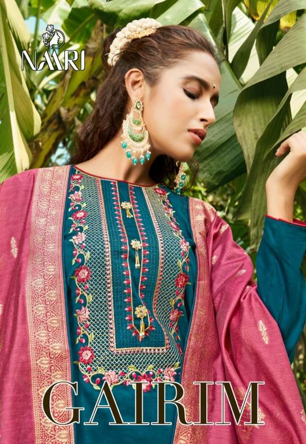 gairim by naari silk embroidery dresses wholesaler