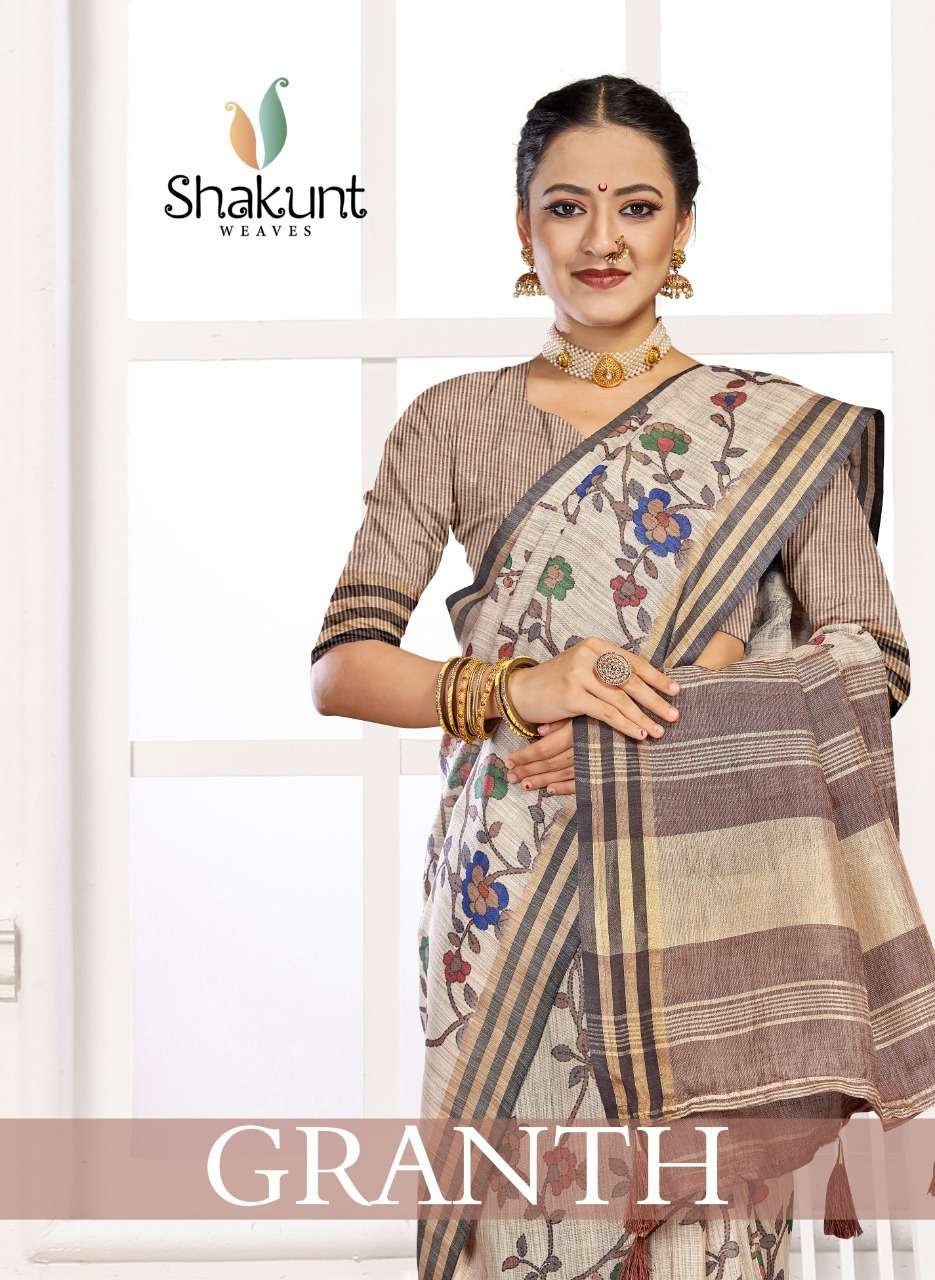 granth by shakunt georgette silky fancy sarees