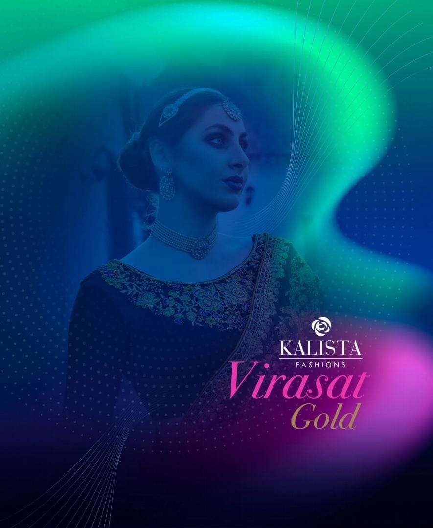 kalista virasat gold vol 4 designer fancy wedding sarees