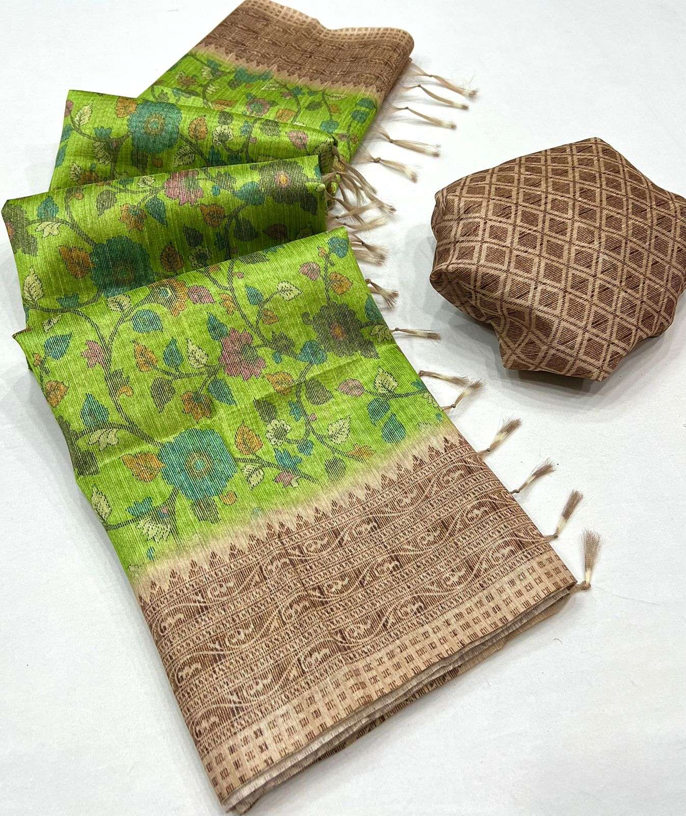 kolam silk by kashvi handloom silk printed sarees