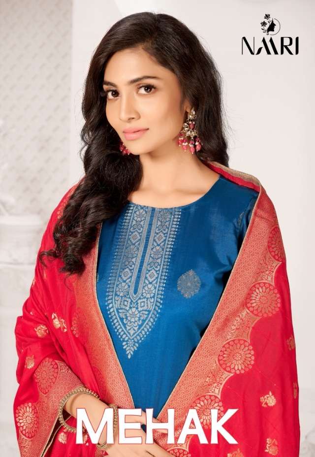 mehak by naari pure muslin jacquard casual dresses