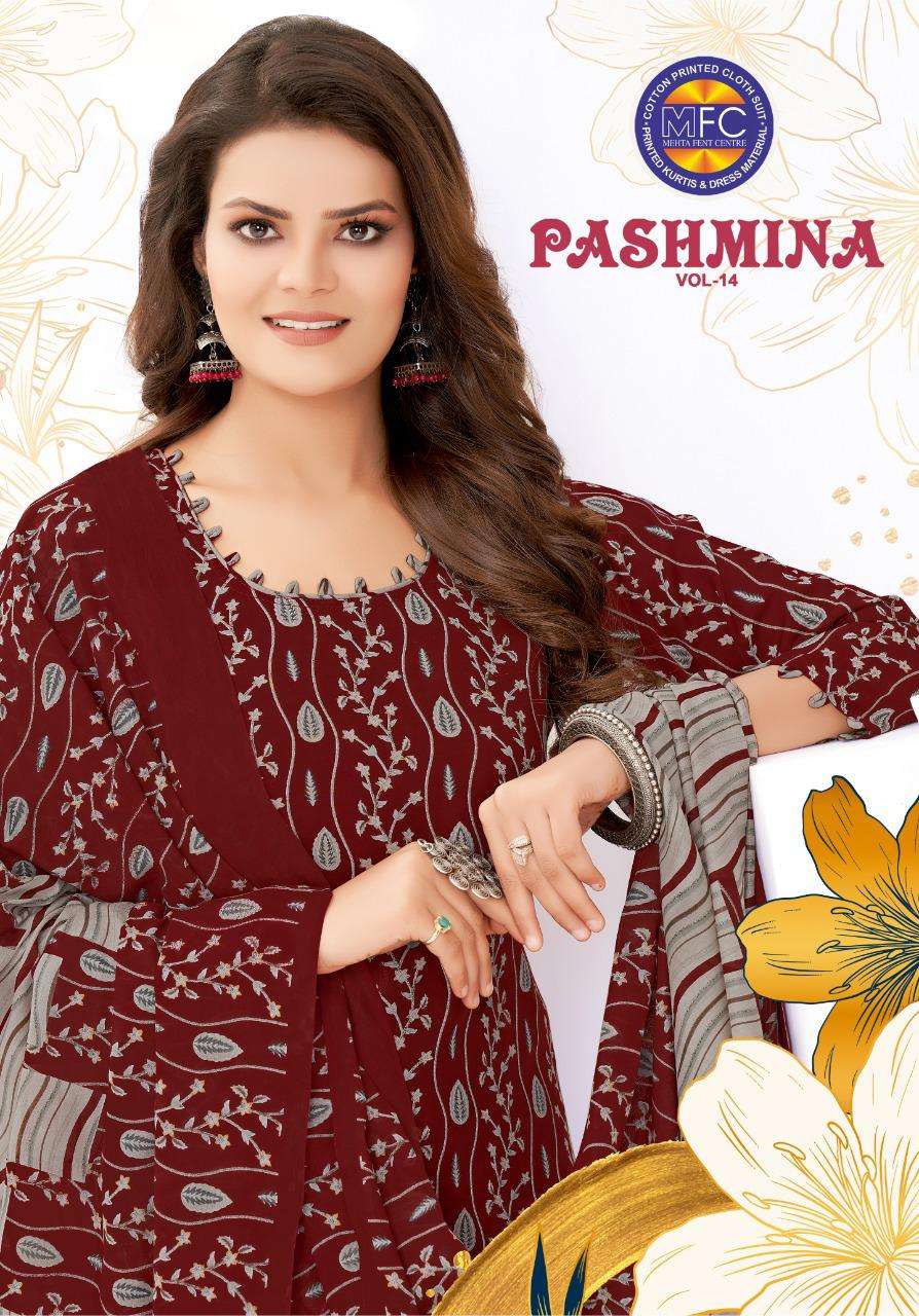 mfc pashmina vol 14 cotton suit best quality dresses for ladies 