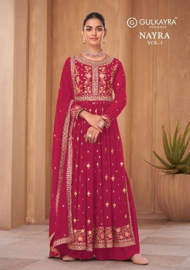 nayra vol 1 by gulkayra georgette readymade long dresses