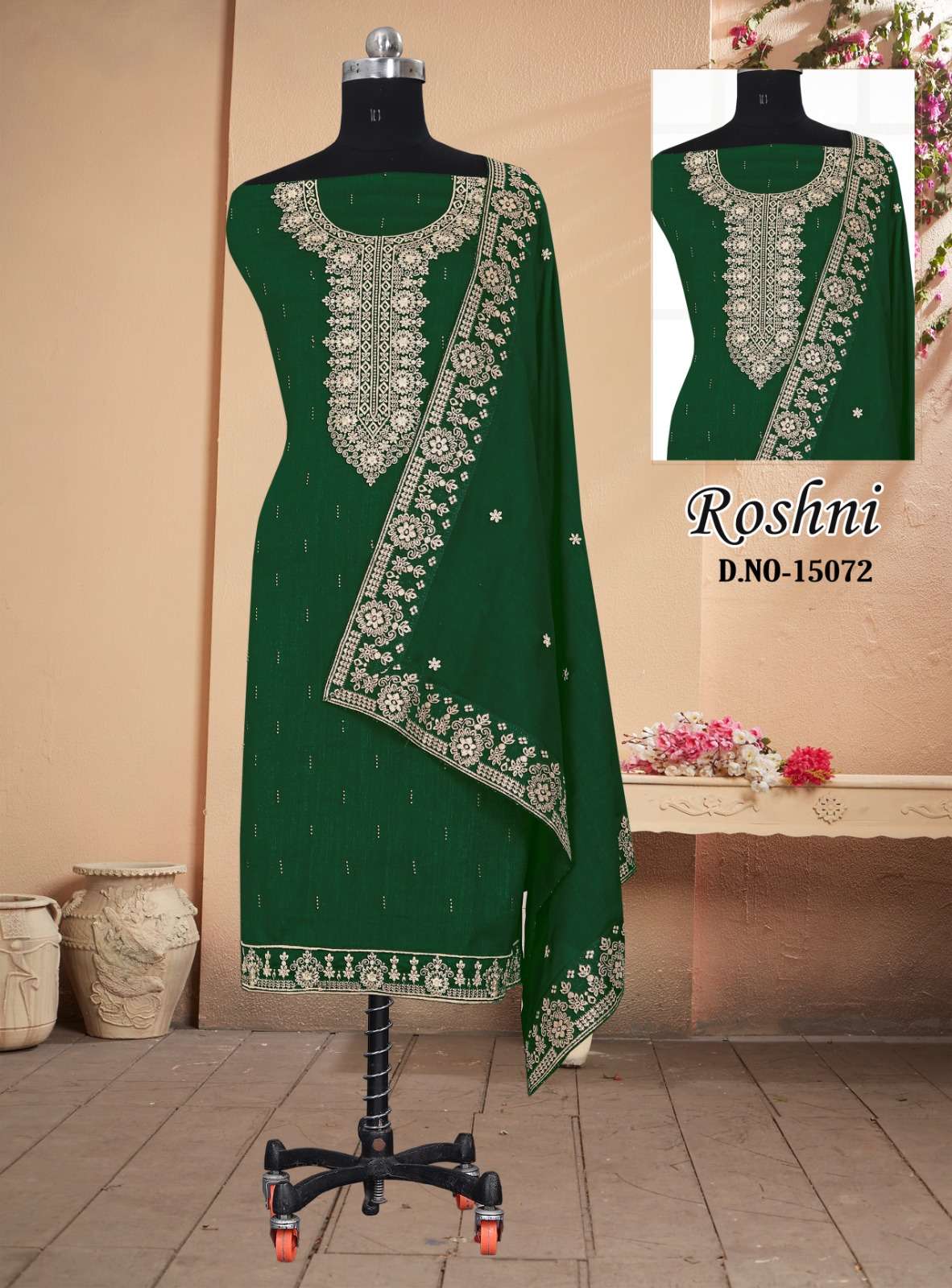 panch ratna roshni vichitra silk casual dress materials