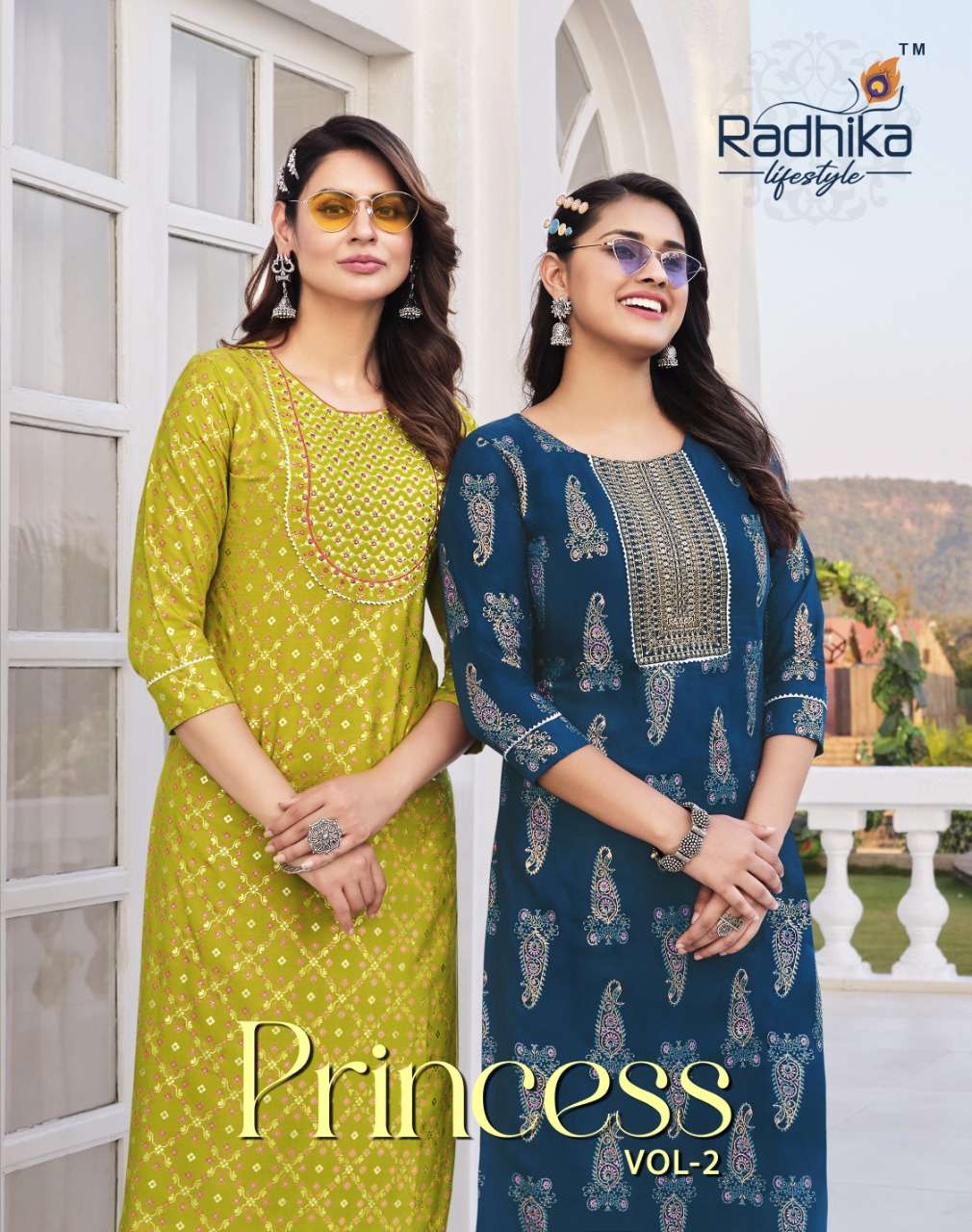 princess vol 2 by radhika lifestyle rayon daily wear fancy kurti