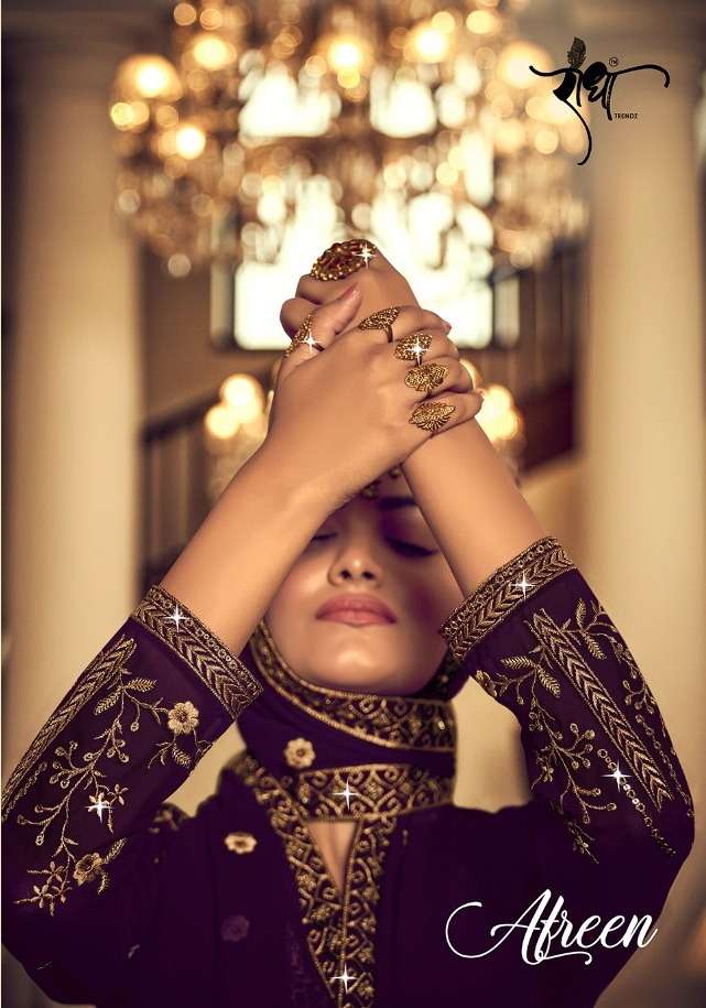 radha trendz afreen georgette exclusive fancy dresses