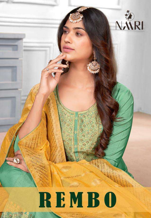rembo by naari jacquard salwar kameez supplier
