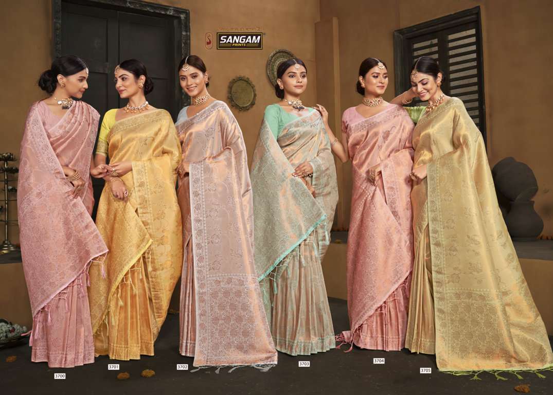 sangam prints roman cotton kanjivaram silk saris wholesaler