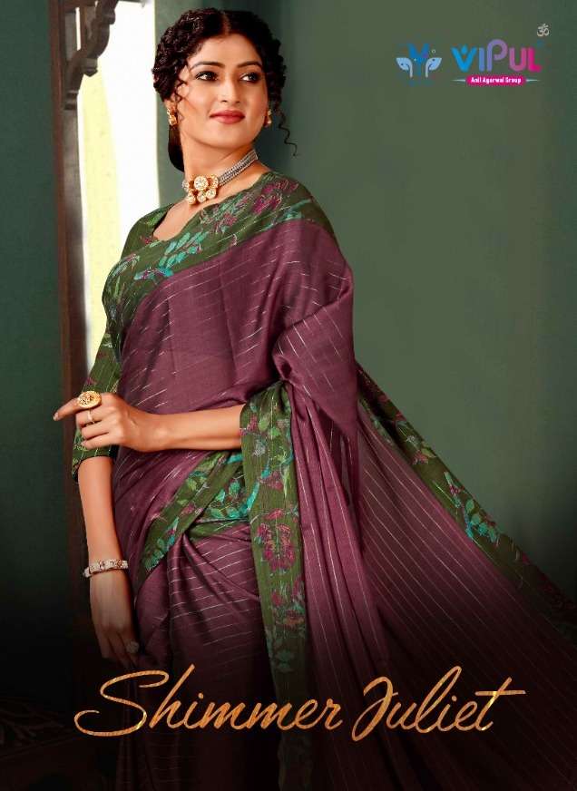 shimmer juliet by vipul chiffon printed south indian special fancy saree