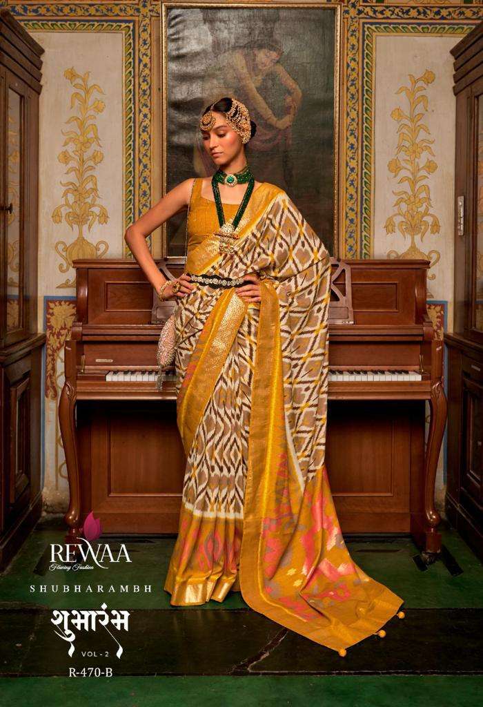 shubharambh vol 2 by rewaa patola designer fancy sarees