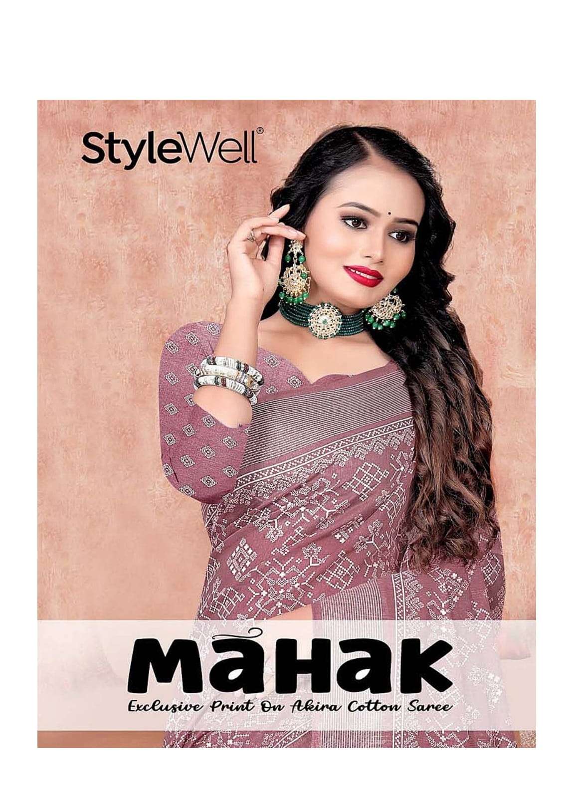 stylewell mahak vol 1-2-3-4-5 printed cotton fancy saree catalogue