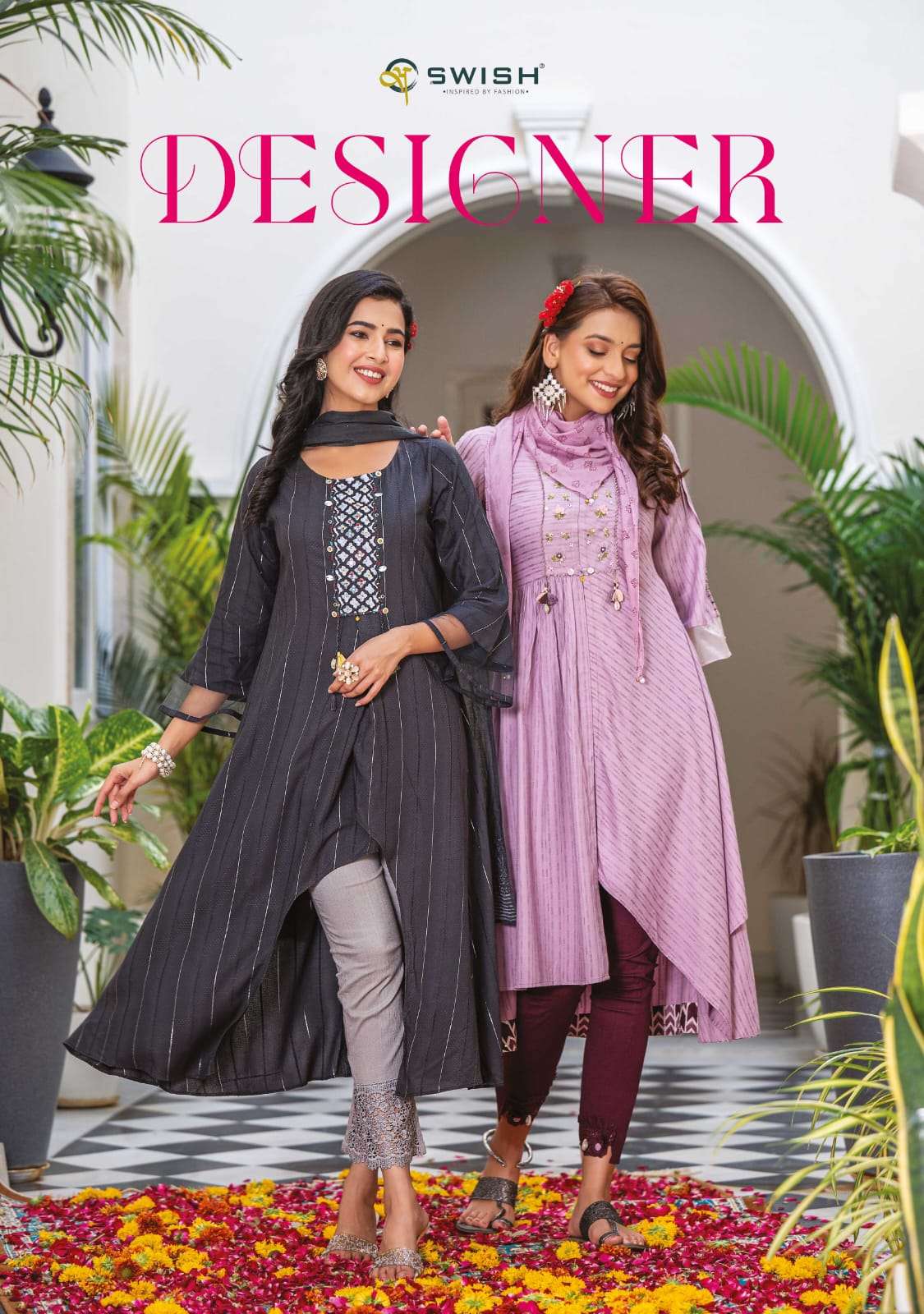 swish designer SEASONS OF CUTS WHICH IMPRIASE YOU WITH DESIGNER PANTS AND DUPPATA