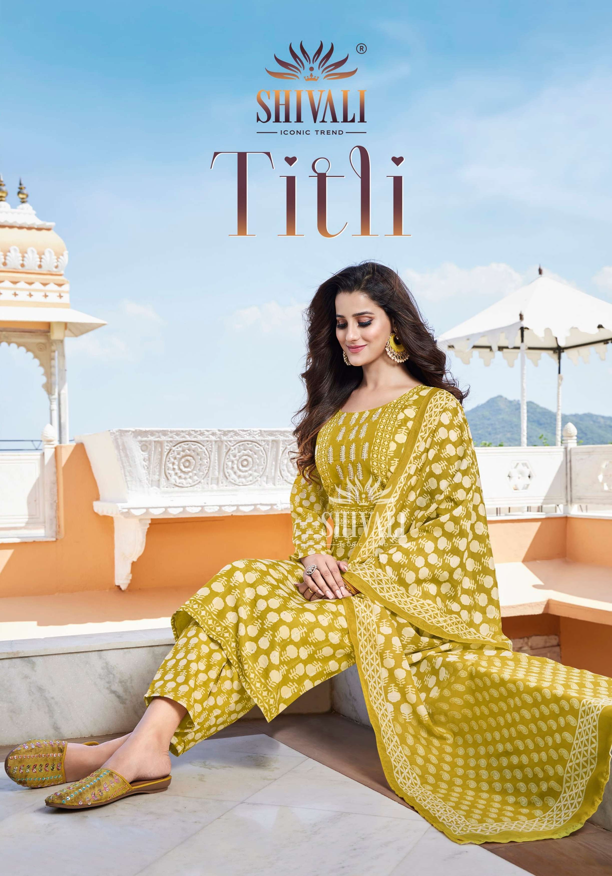titli by shivali fully stitch casual wear fancy 3 piece salwar kameez