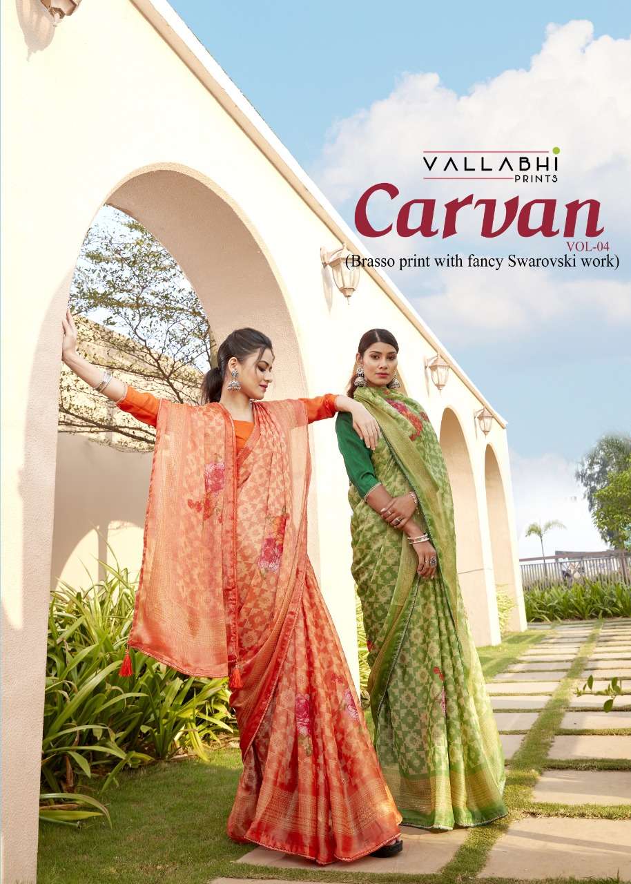 vallabhi carvan vol 4 brasso designer fancy sarees