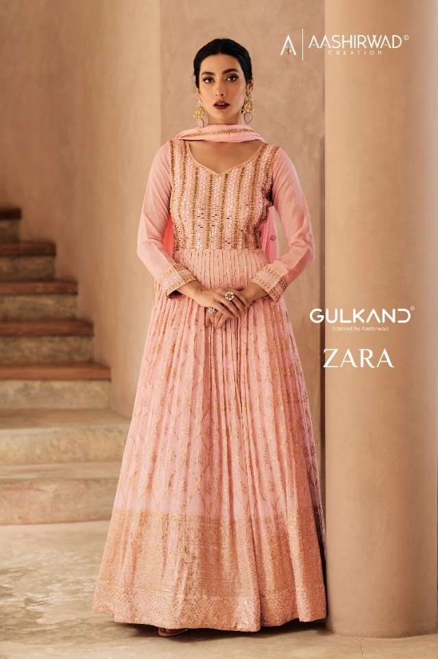 zara by aashirwad fully stitch fancy long dresses exporter in surat