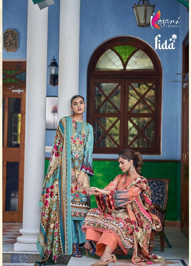 fida by kesari trendz lawn cotton pakistani dress materials