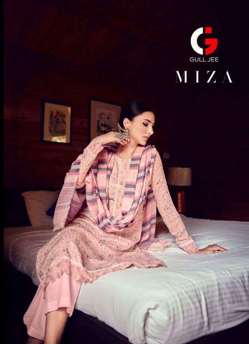 gull jee miza cotton satin digital printed salwar kameez