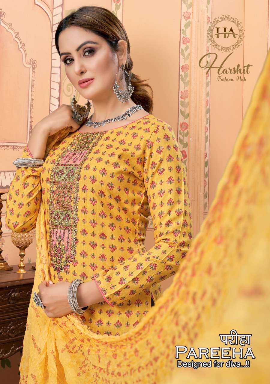 harshit fashion hub by alok suit launch pareeha casual wear rayon printed suits 