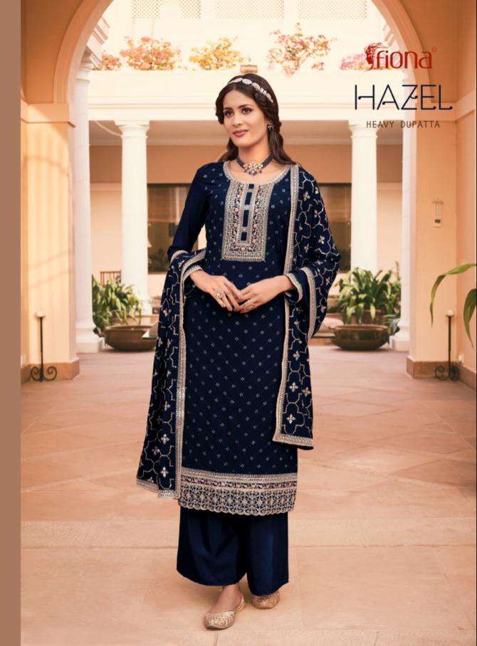 hazel by fiona georgette embroidery fancy suit exporter