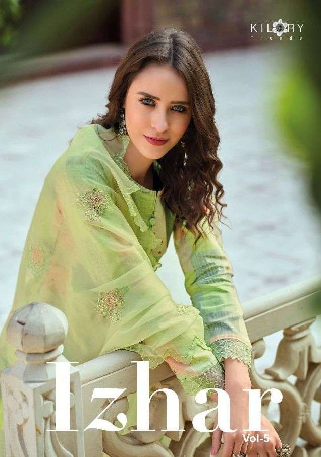 izhar vol 5 by kilory trendz pure cotton solid fancy suits