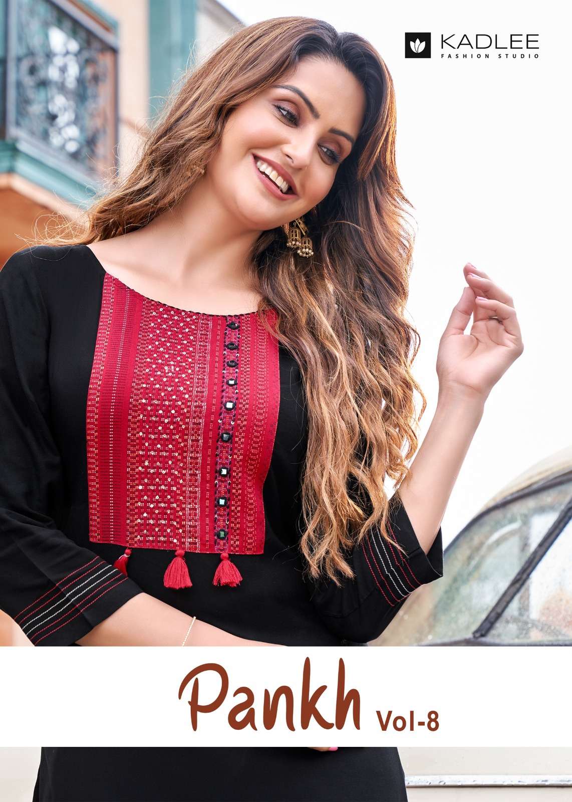 pankh vol 8 by kadlee fancy readymade kurti pant best rate