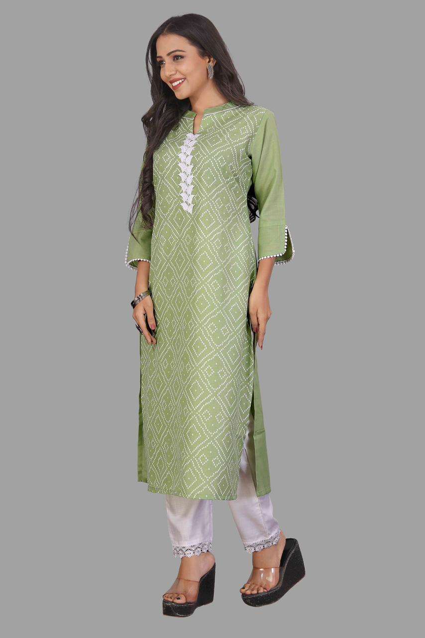 pr 102-105 cotton simple readymade kurta for ladies 