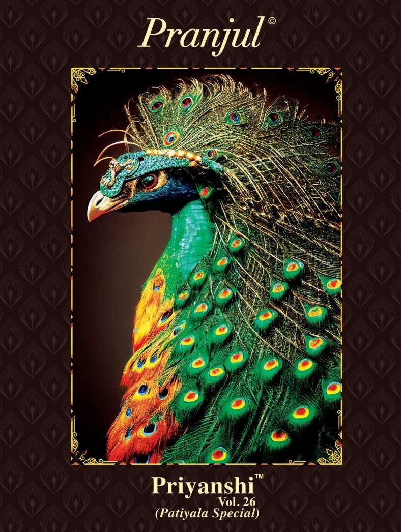 pranjul priyanshi vol 26 pure cotton printed suits at great price 