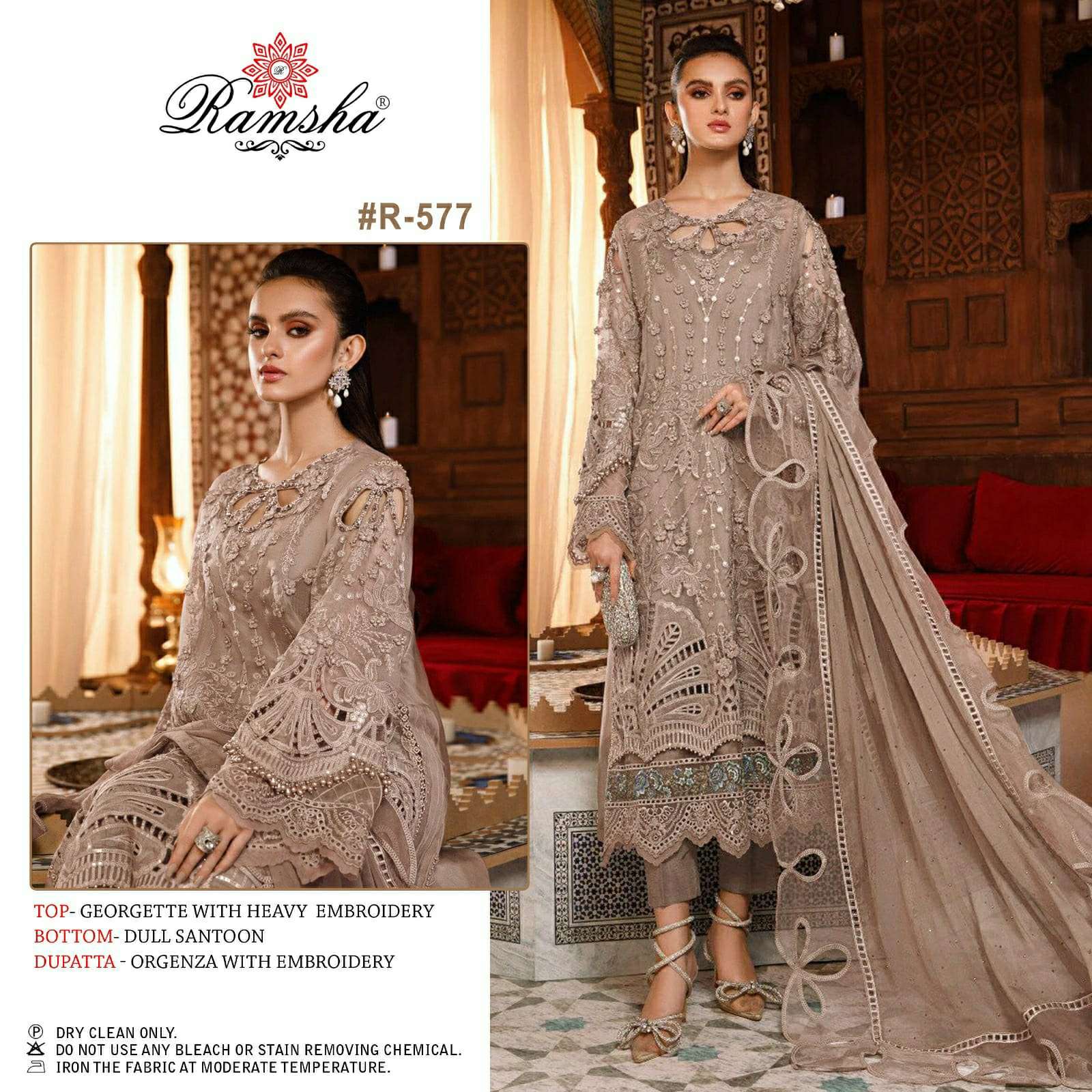 ramsha r 577 georgette pakistani single hit salwar kameez