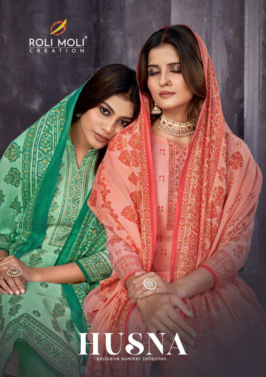 roli moli creation husna lawn printed suits summer collection 