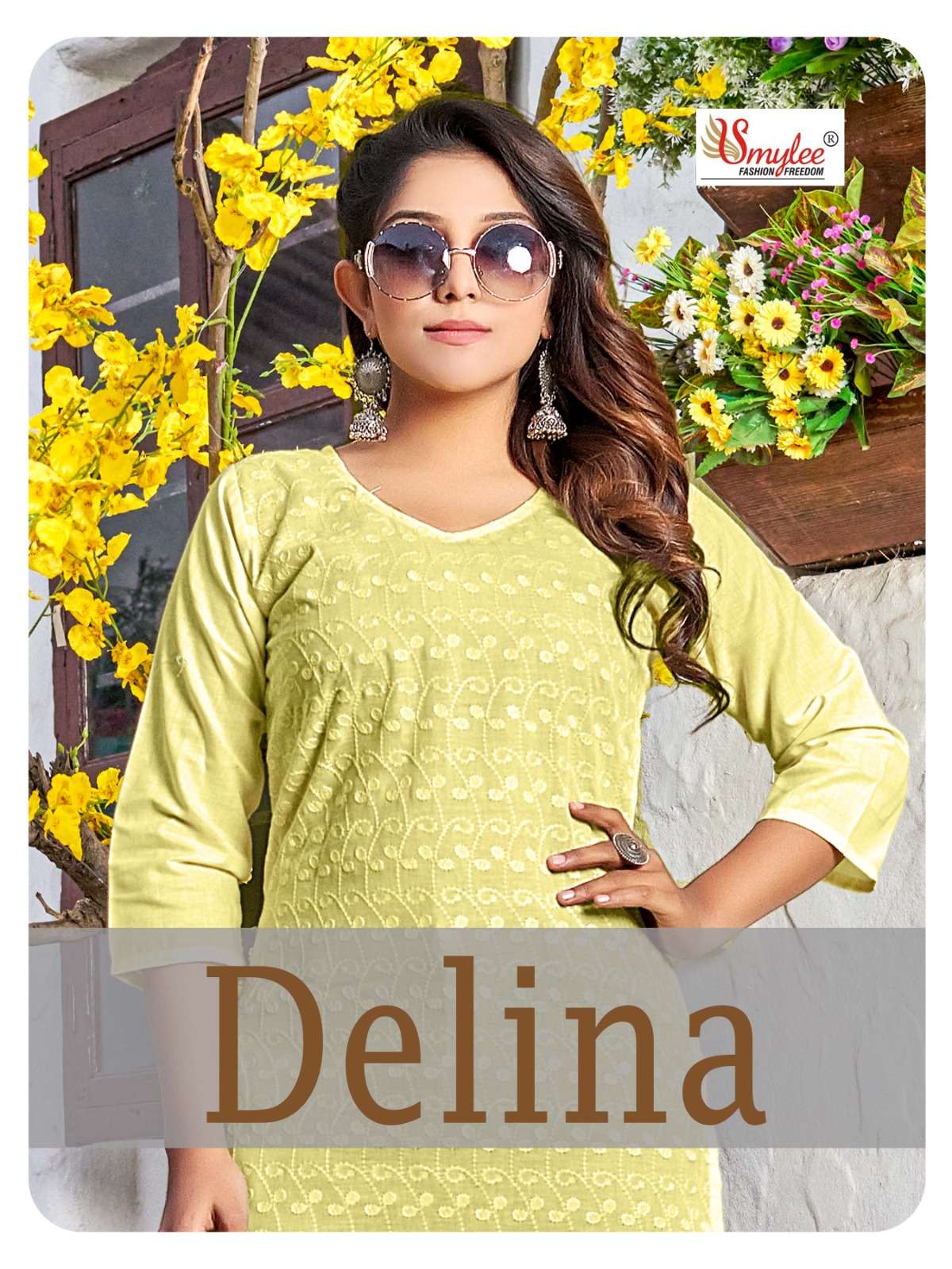 rung delina cotton chiken kurti collection