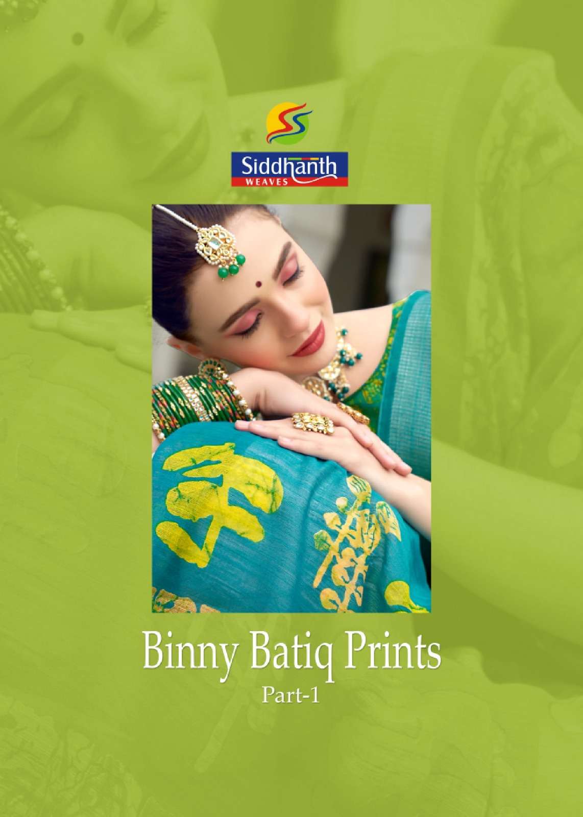 siddhanth weaves binny batiq prints cotton fancy saris at best rate 