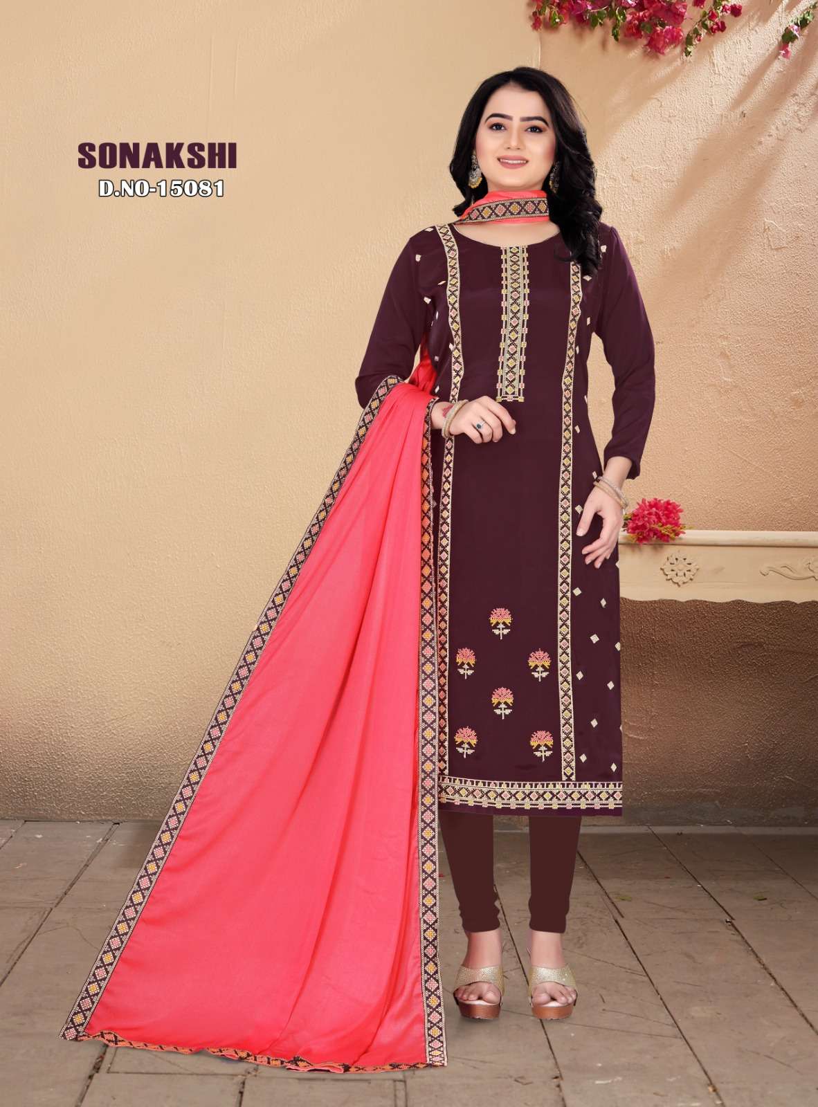 sonakshi by panch ratna crape silk fancy dress materials