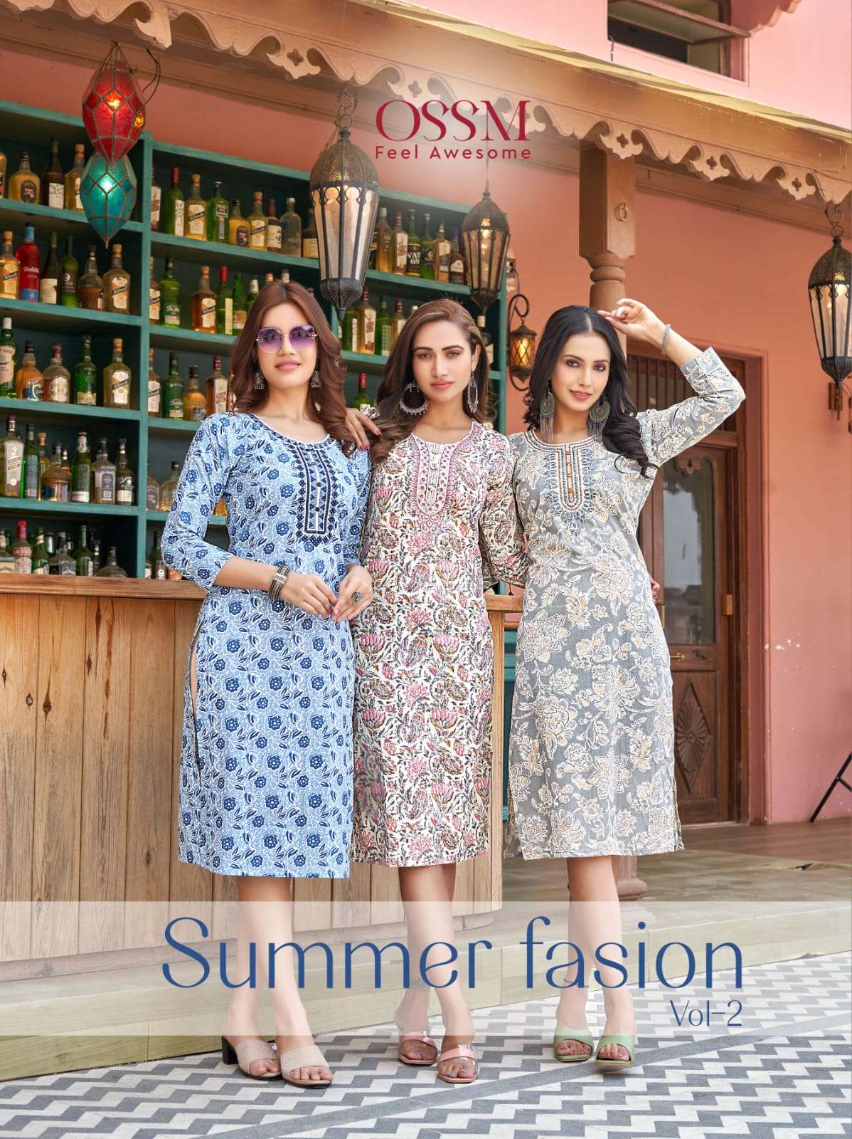 summer fashion vol 2 by ossm cotton printed casual kurtis