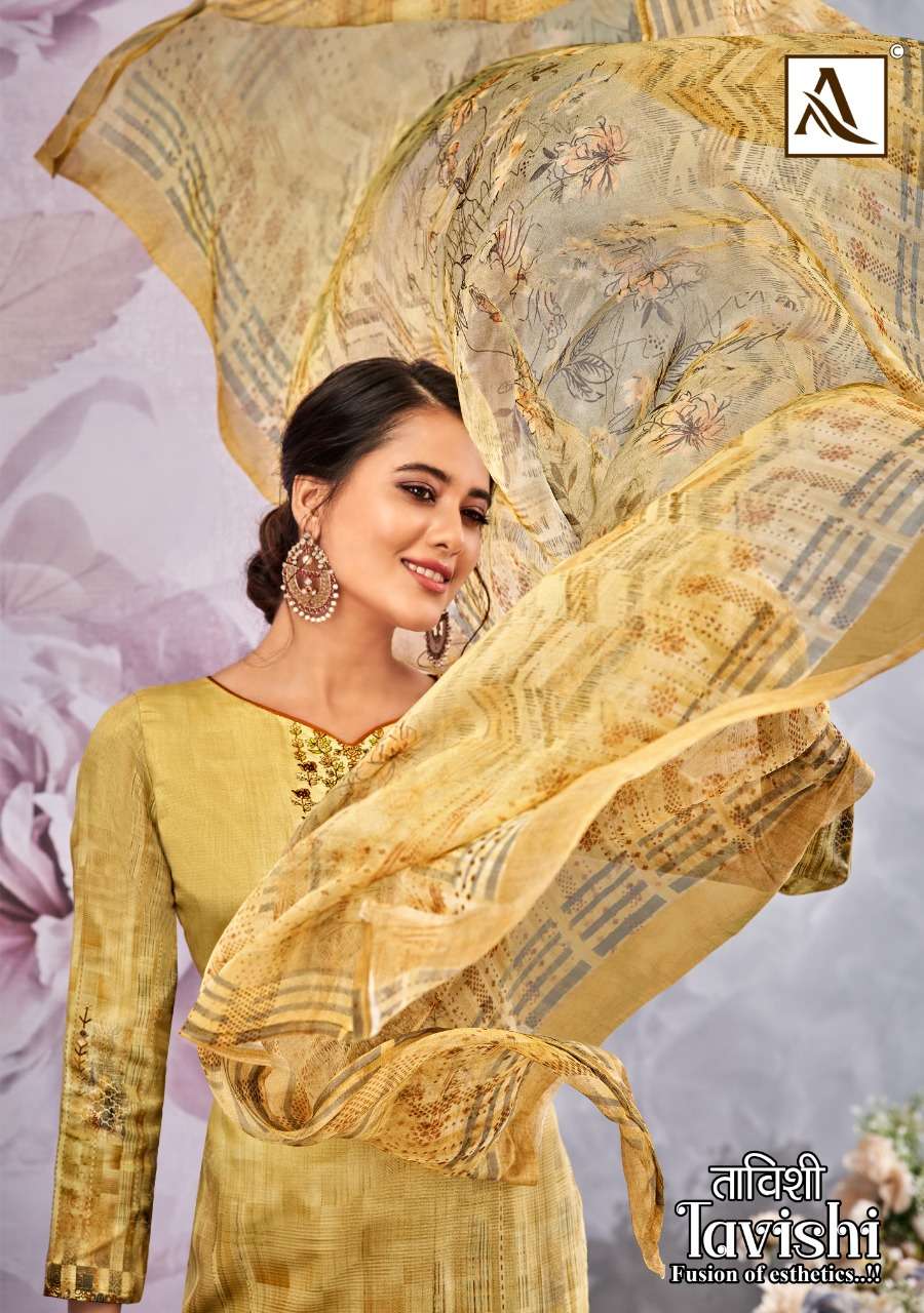 tavishi by alok suit jam cotton fancy dress materials